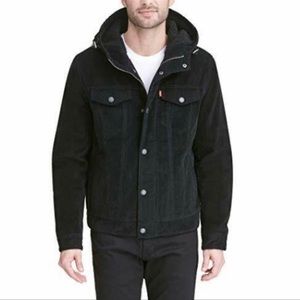 Levi’s corduroy hooded Sherpa lined jacket